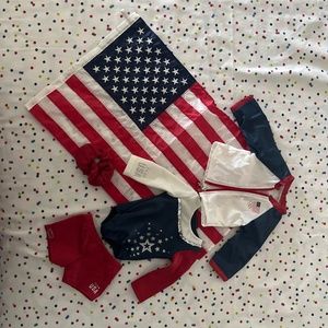 American girl doll team USA gymnastics set